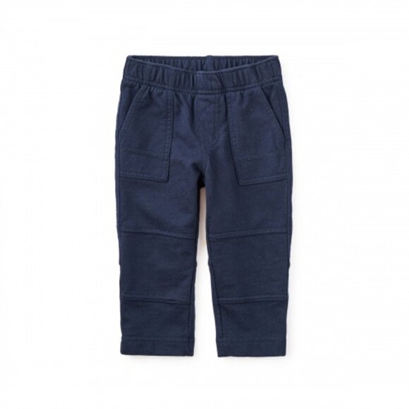 NWT Tea Collection Baby Knit Playwear Pants Heritage Blue Size 3-6 Months - Picture 1 of 2